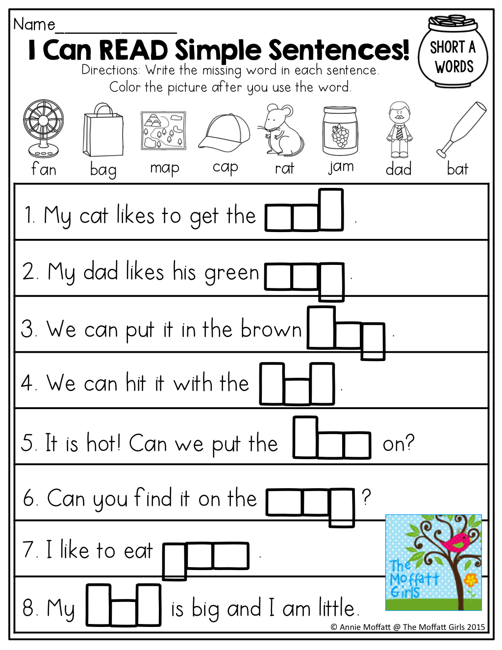 30 Reading And Writing Worksheets For Kindergarten