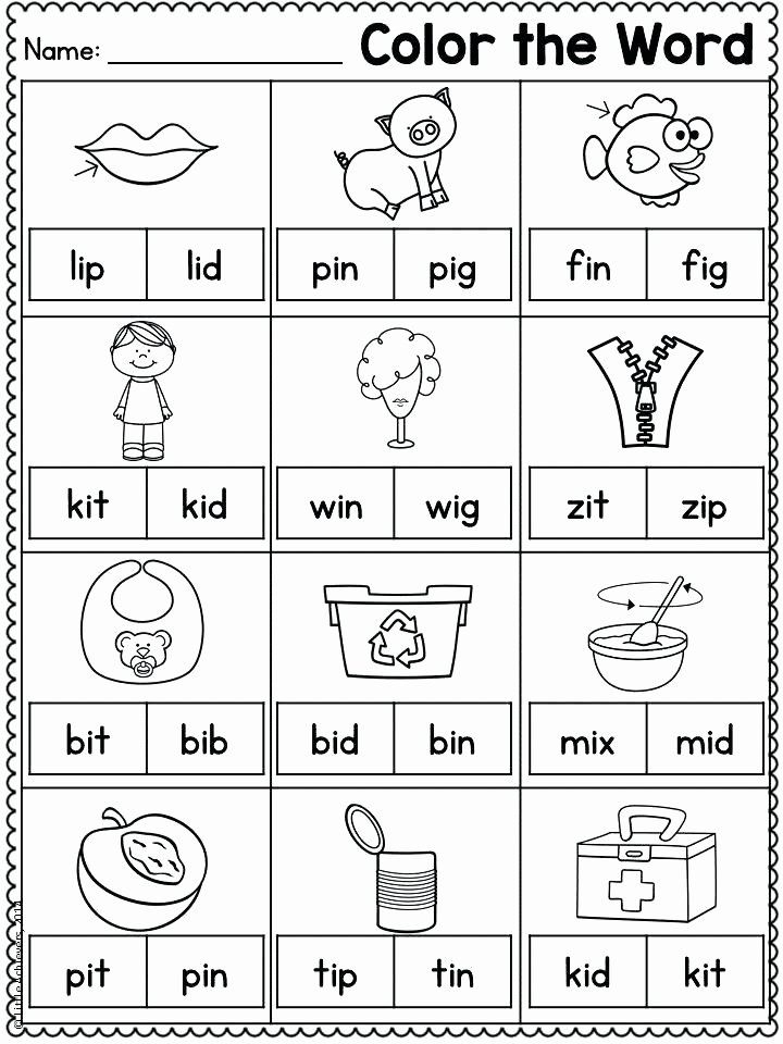 30 Reading Cvc Words Worksheets Free Kindergarten