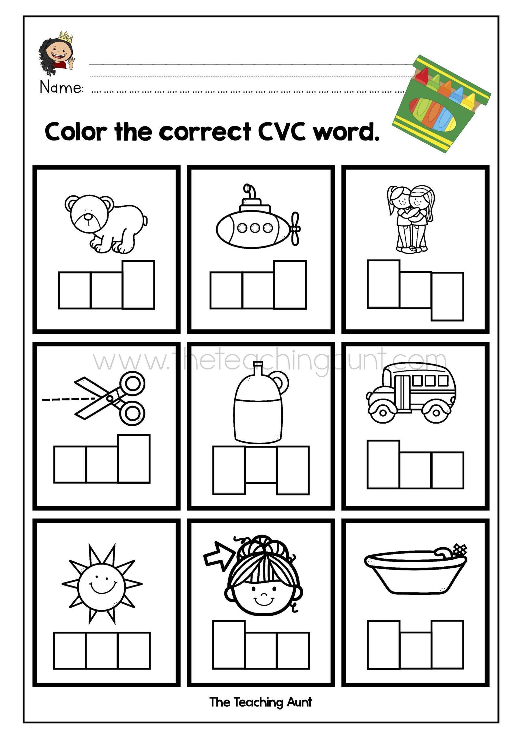 30 Reading Cvc Words Worksheets Free Kindergarten