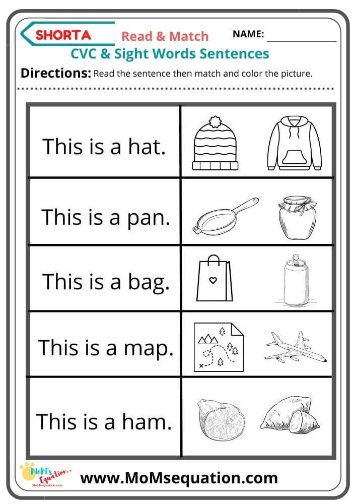 30 Reading Cvc Words Worksheets Free Kindergarten