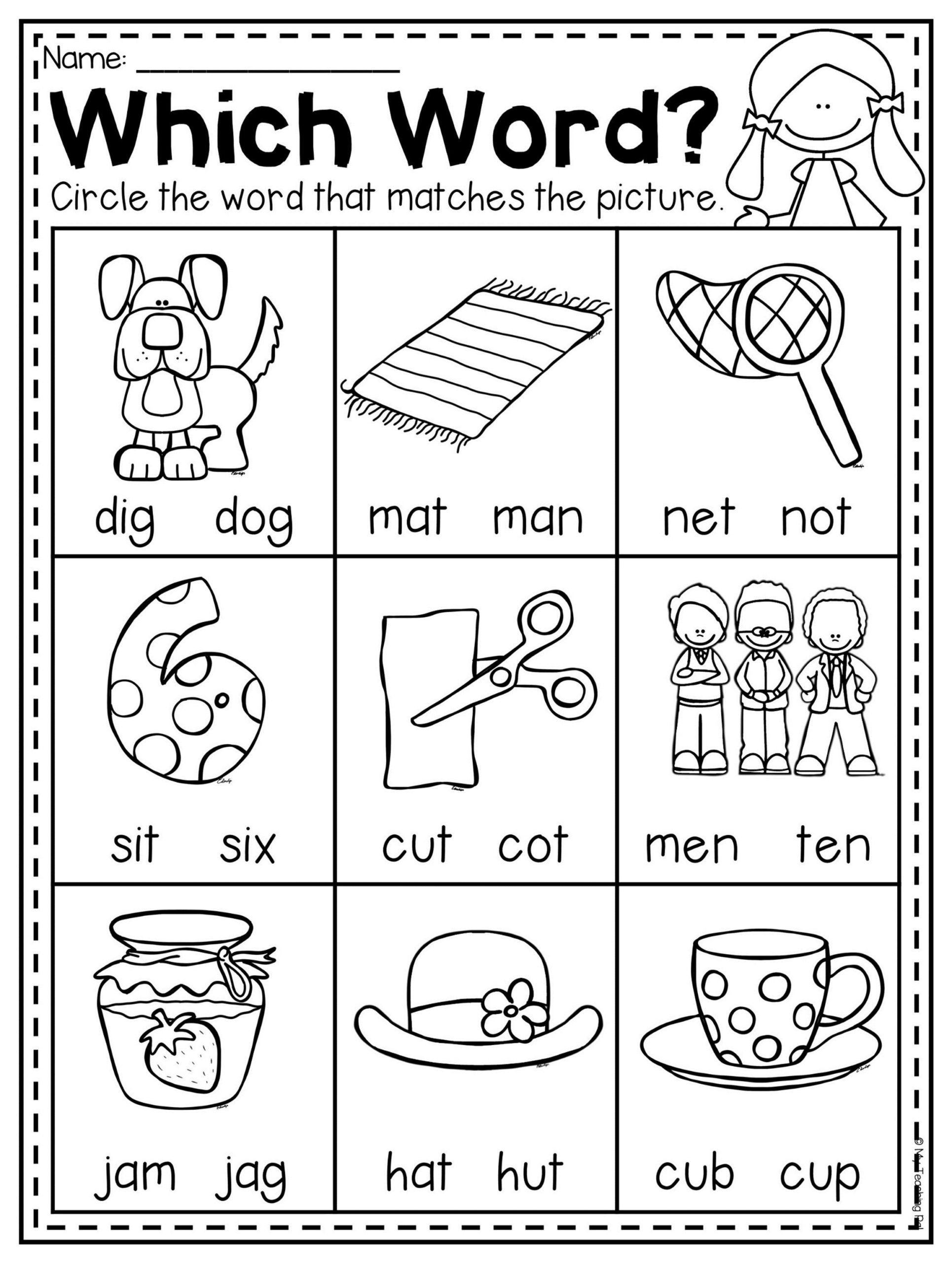 30 Reading Cvc Words Worksheets Free Kindergarten