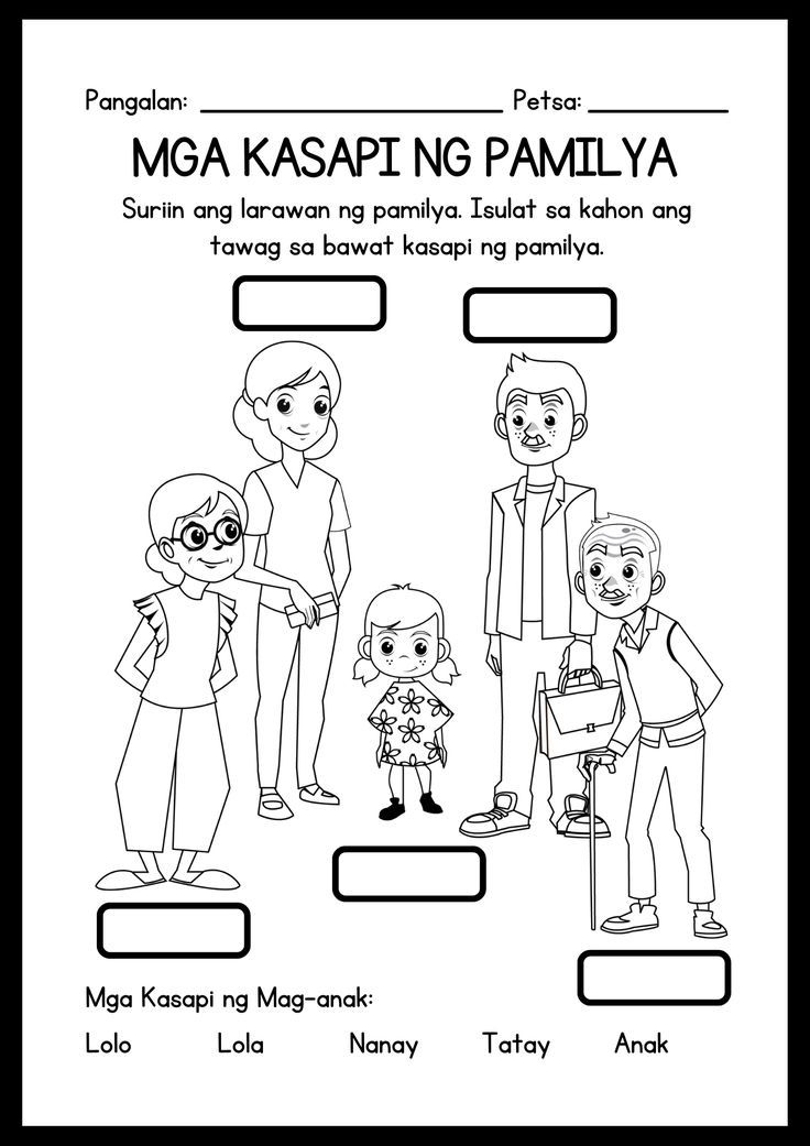 30 Reading Worksheets For Kindergarten Tagalog