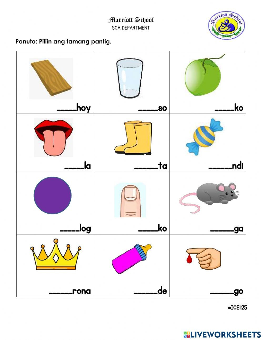 30 Reading Worksheets For Kindergarten Tagalog