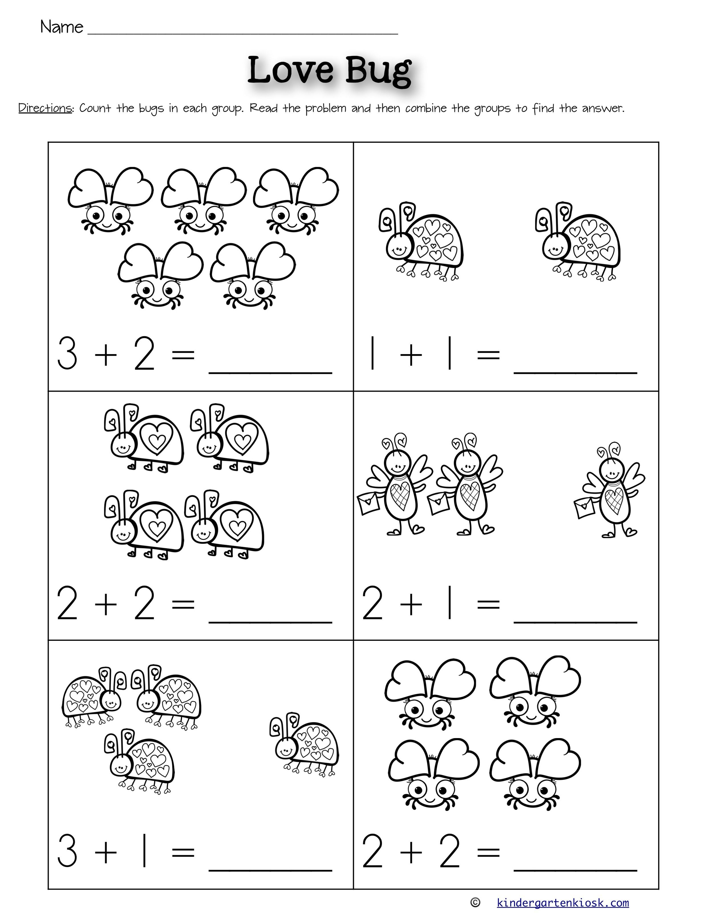 30 Simple Addition Worksheets For Preschool