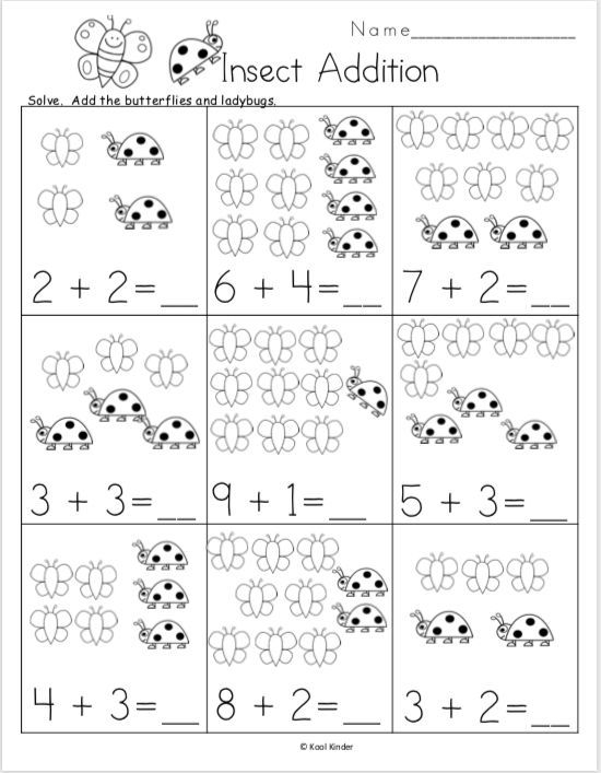 30 Simple Addition Worksheets For Preschool