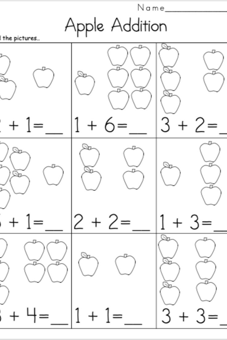 30 Simple Addition Worksheets For Preschool