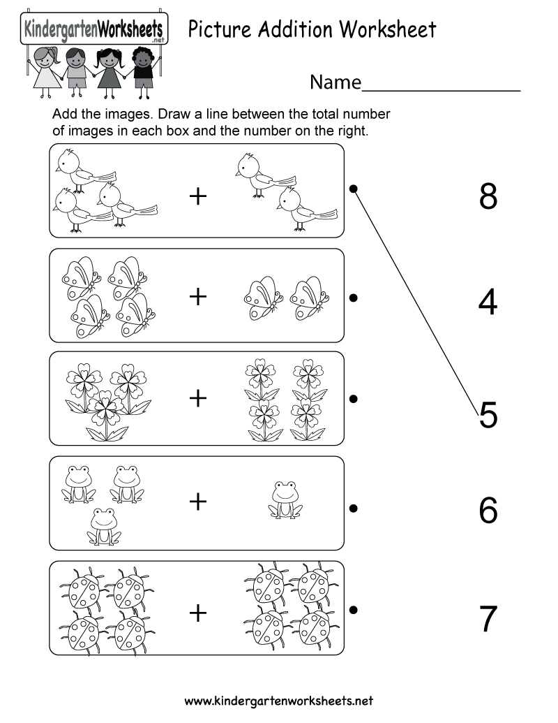 30 Simple Addition Worksheets For Preschool