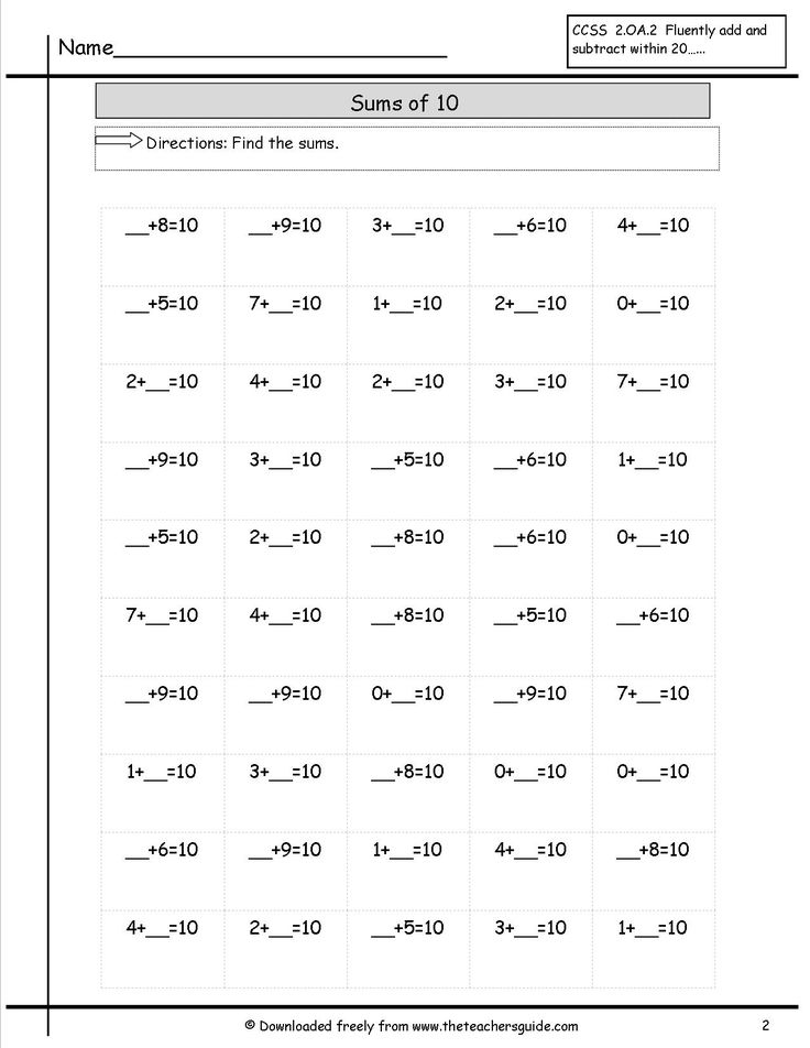 30 Single Digit Addition Worksheets Kindergarten