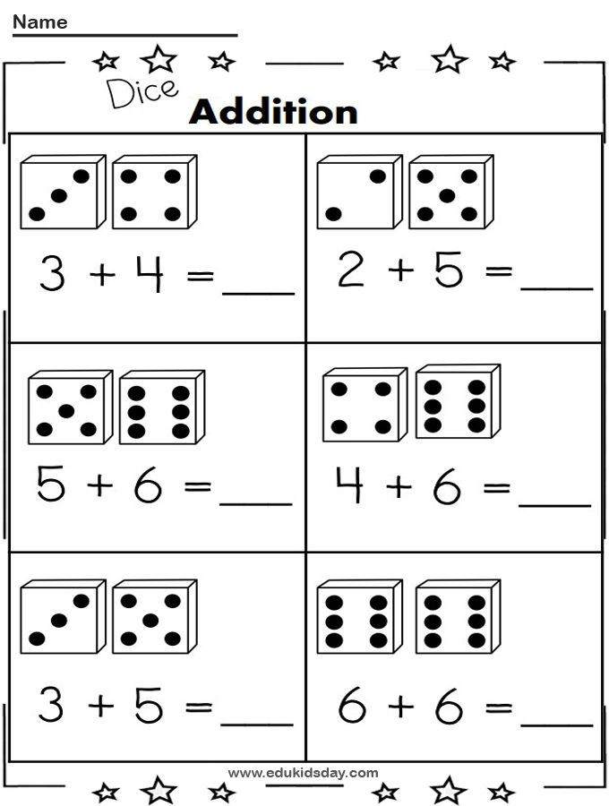 30 Single Digit Addition Worksheets Kindergarten