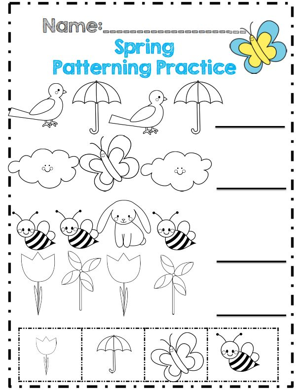 30 Spring Math Worksheets Preschool Free