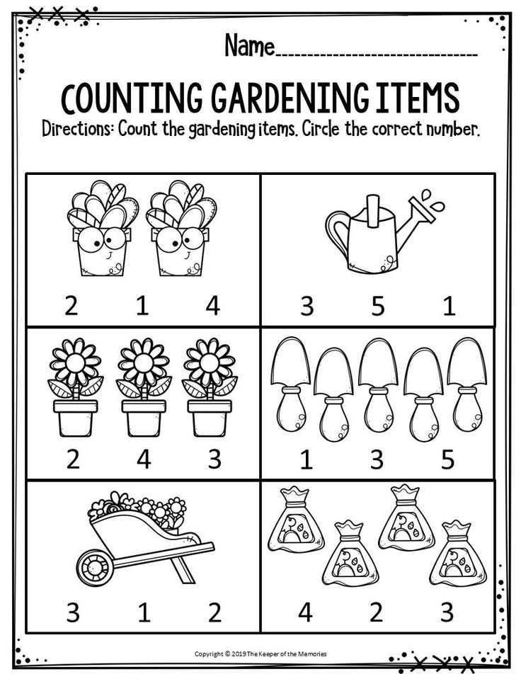 30 Spring Math Worksheets Preschool Free