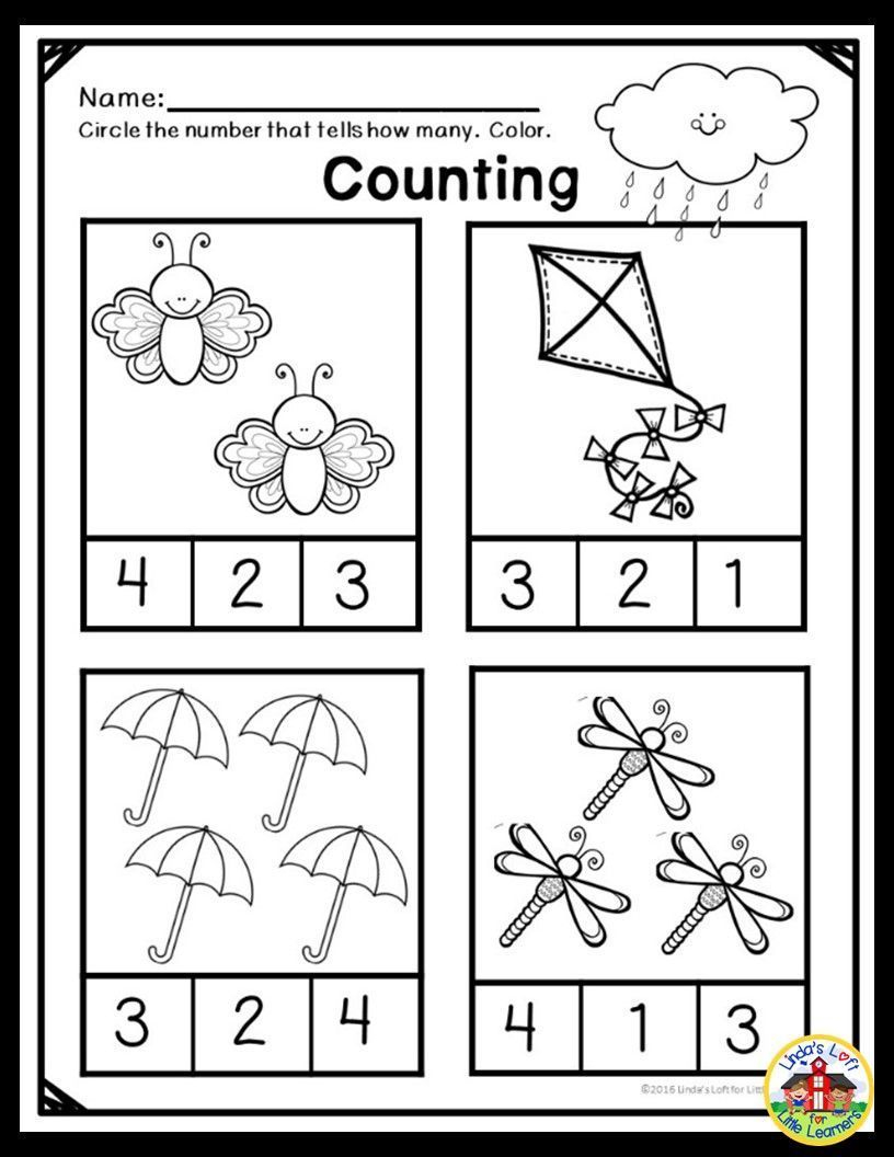 30 Spring Math Worksheets Preschool Free