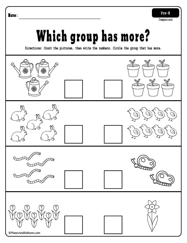 30 Spring Math Worksheets Preschool Free