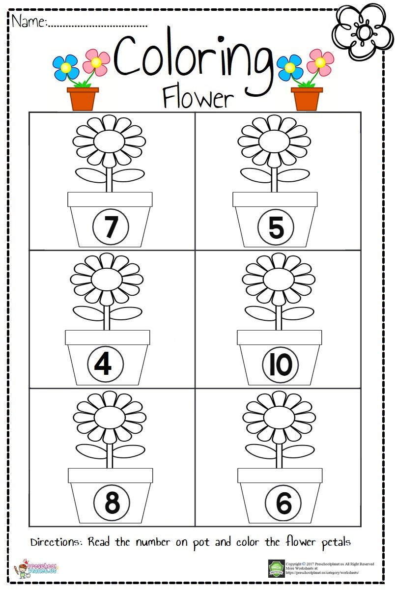 30 Spring Math Worksheets Preschool Free