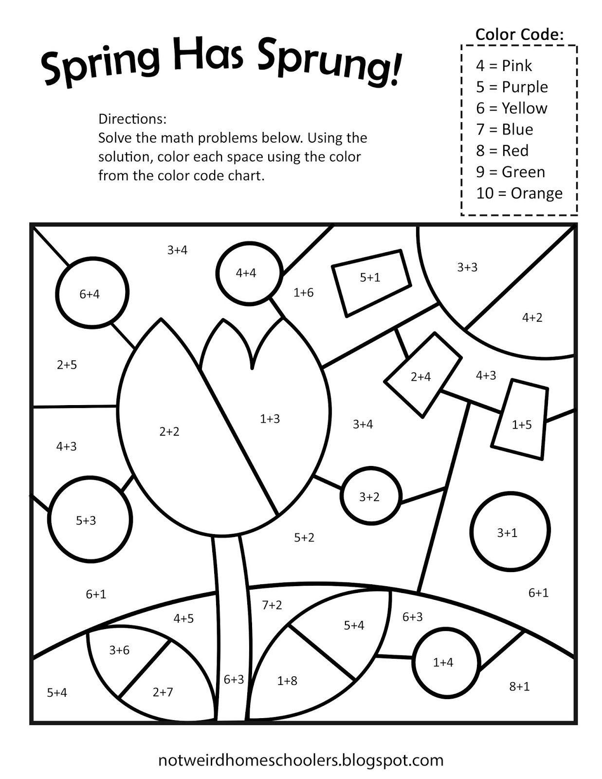 30 Spring Math Worksheets Preschool Free