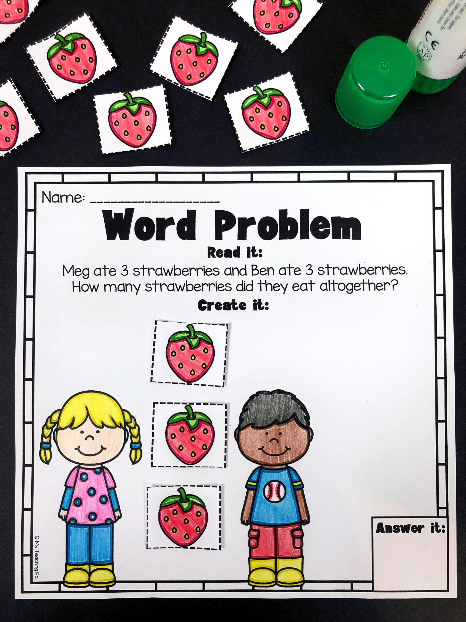 30 Word Problem Addition Worksheets Kindergarten