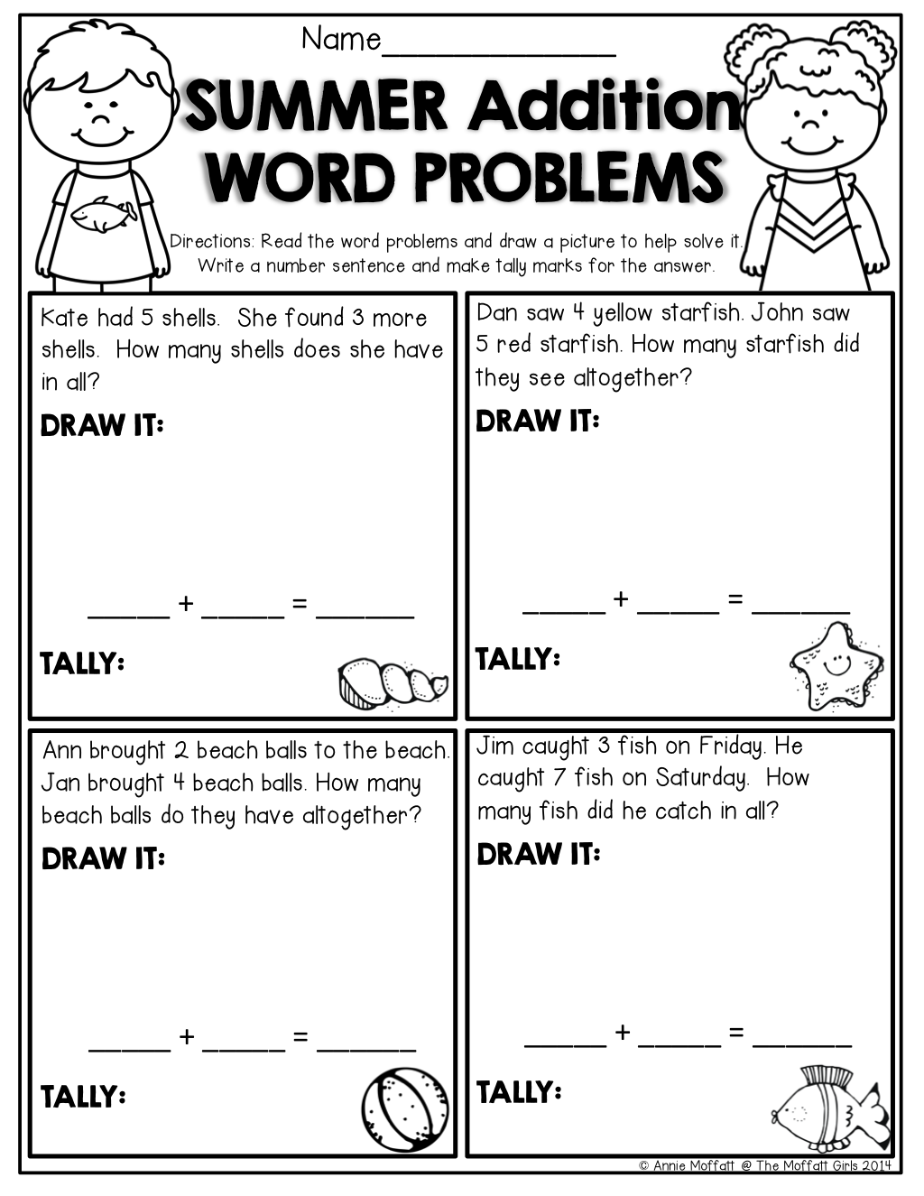 30 Word Problem Addition Worksheets Kindergarten