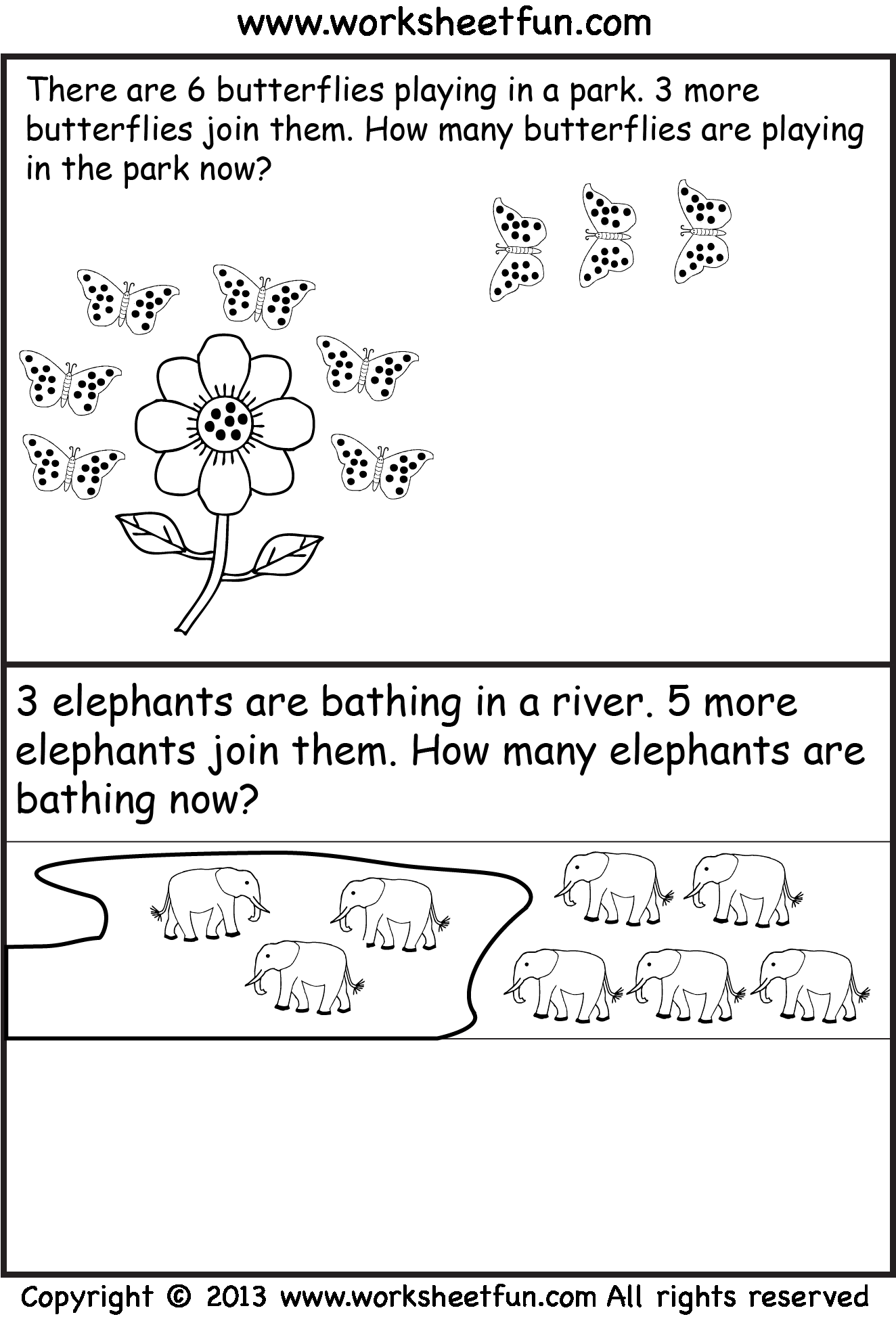 30 Word Problem Addition Worksheets Kindergarten