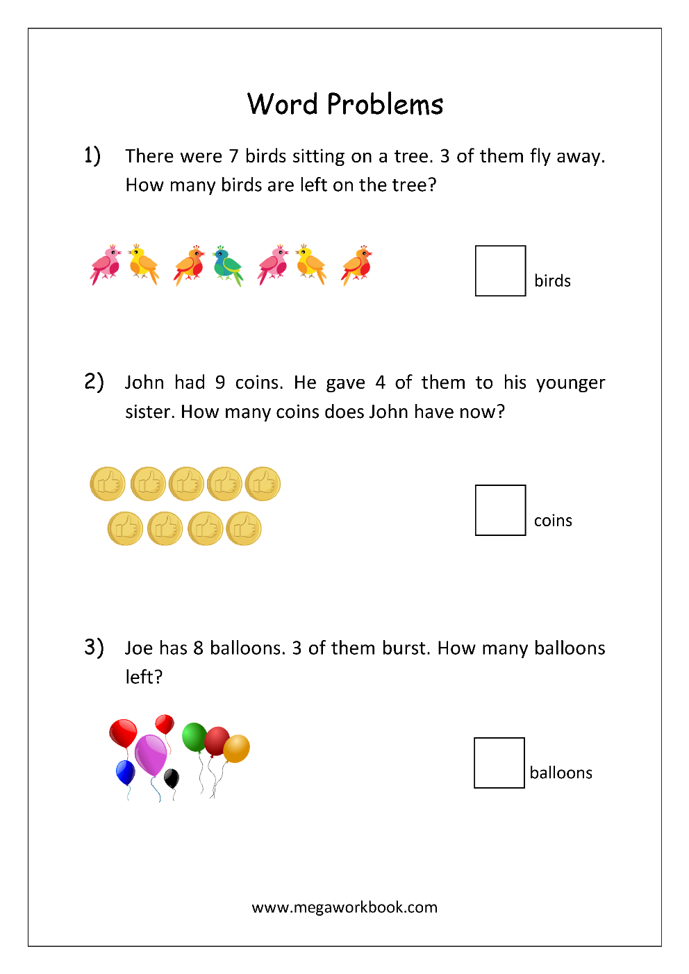 30 Word Problem Addition Worksheets Kindergarten