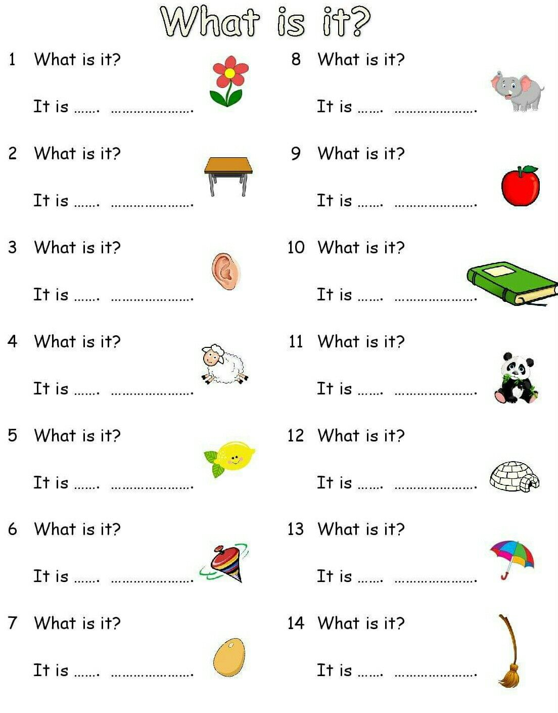 30 Worksheets In English Grade 1