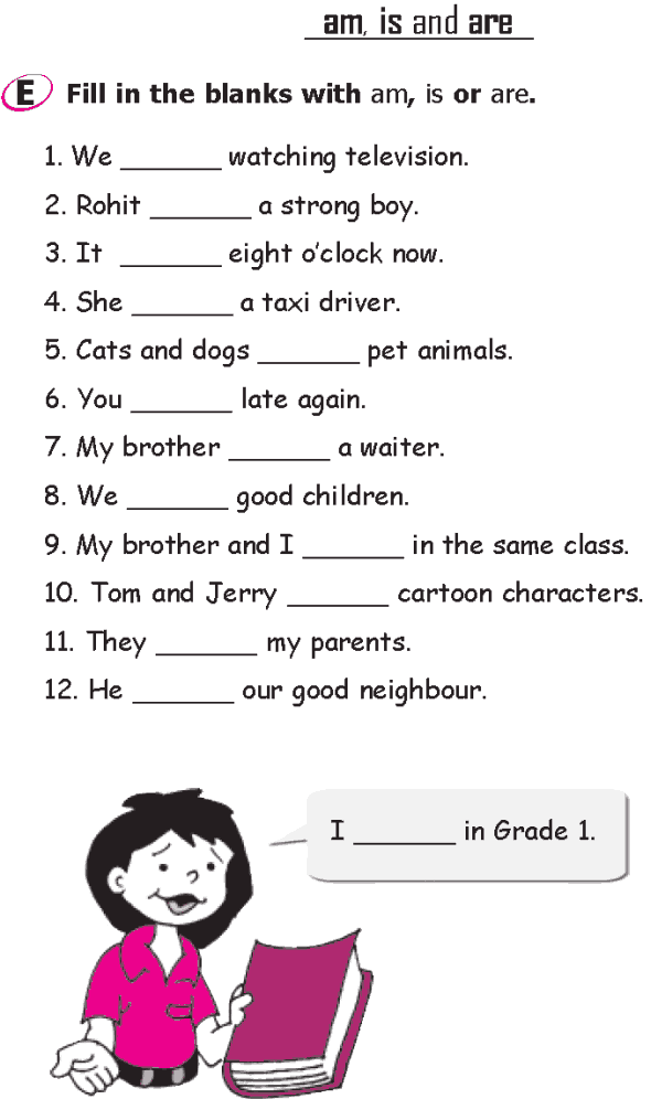 30 Worksheets In English Grade 1