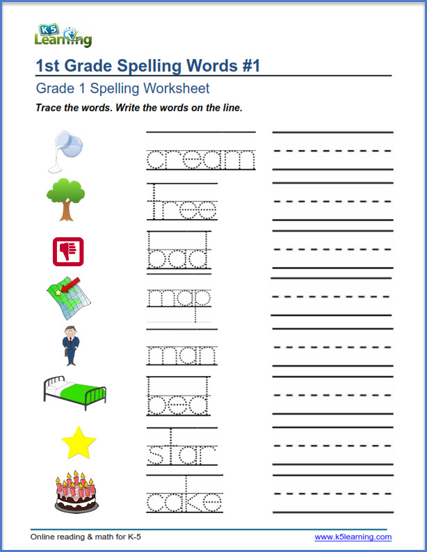 30 Worksheets In English Grade 1