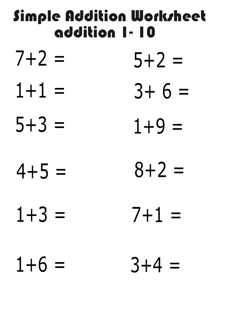 21 Additions For Kids Math Worksheets