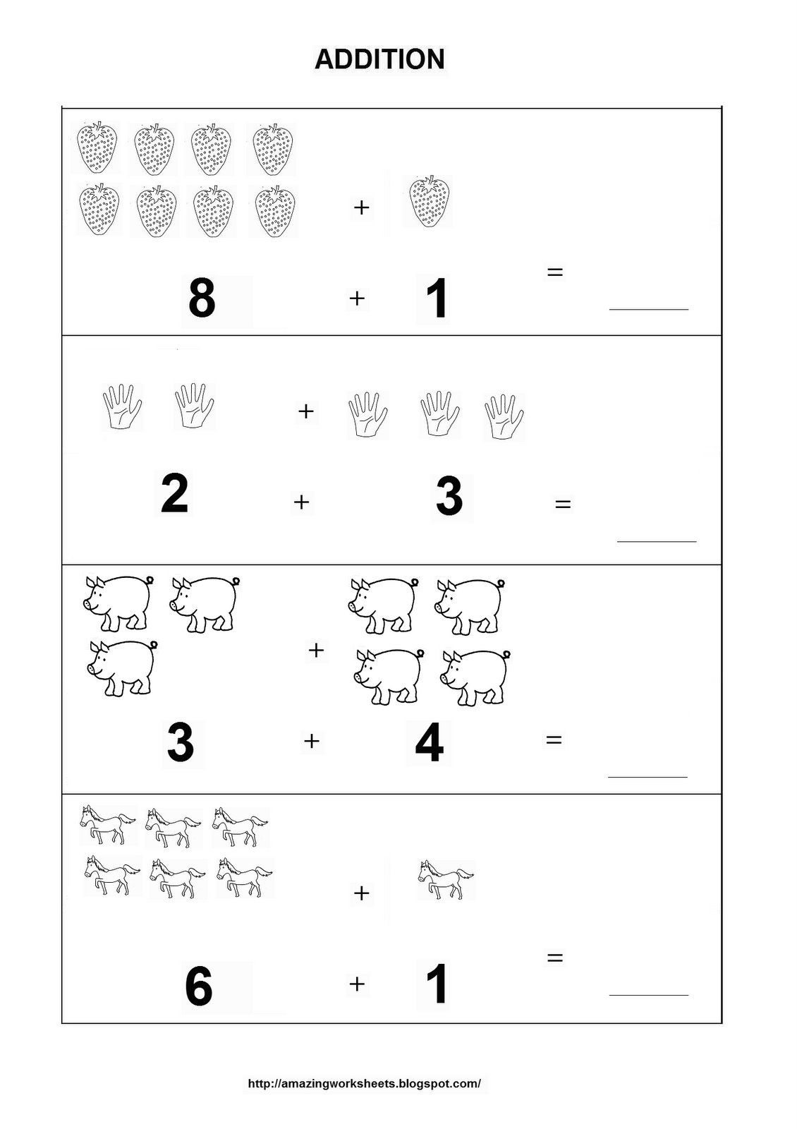21 Additions For Kids Math Worksheets