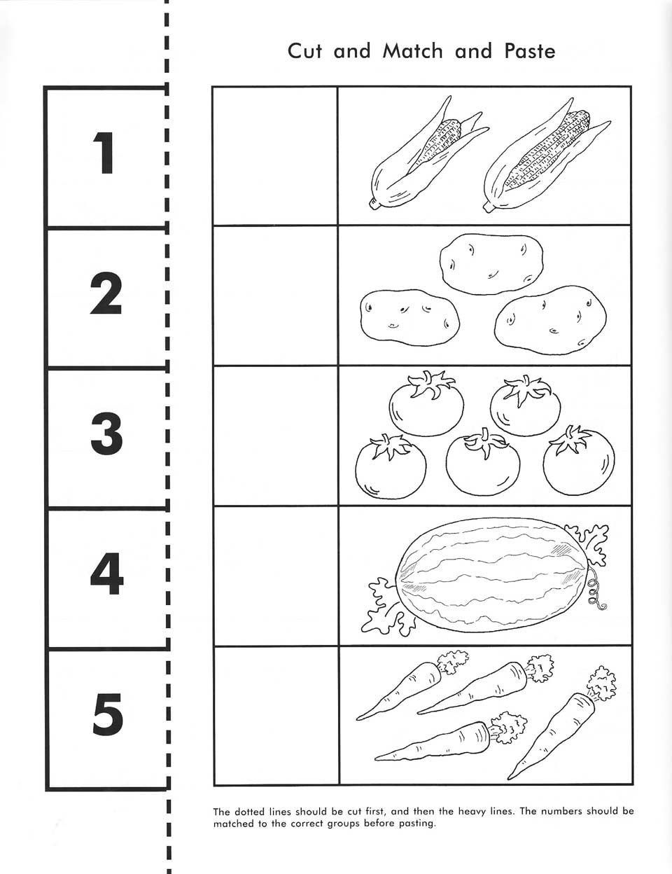 21 Counting Objects Worksheets Cut And Paste