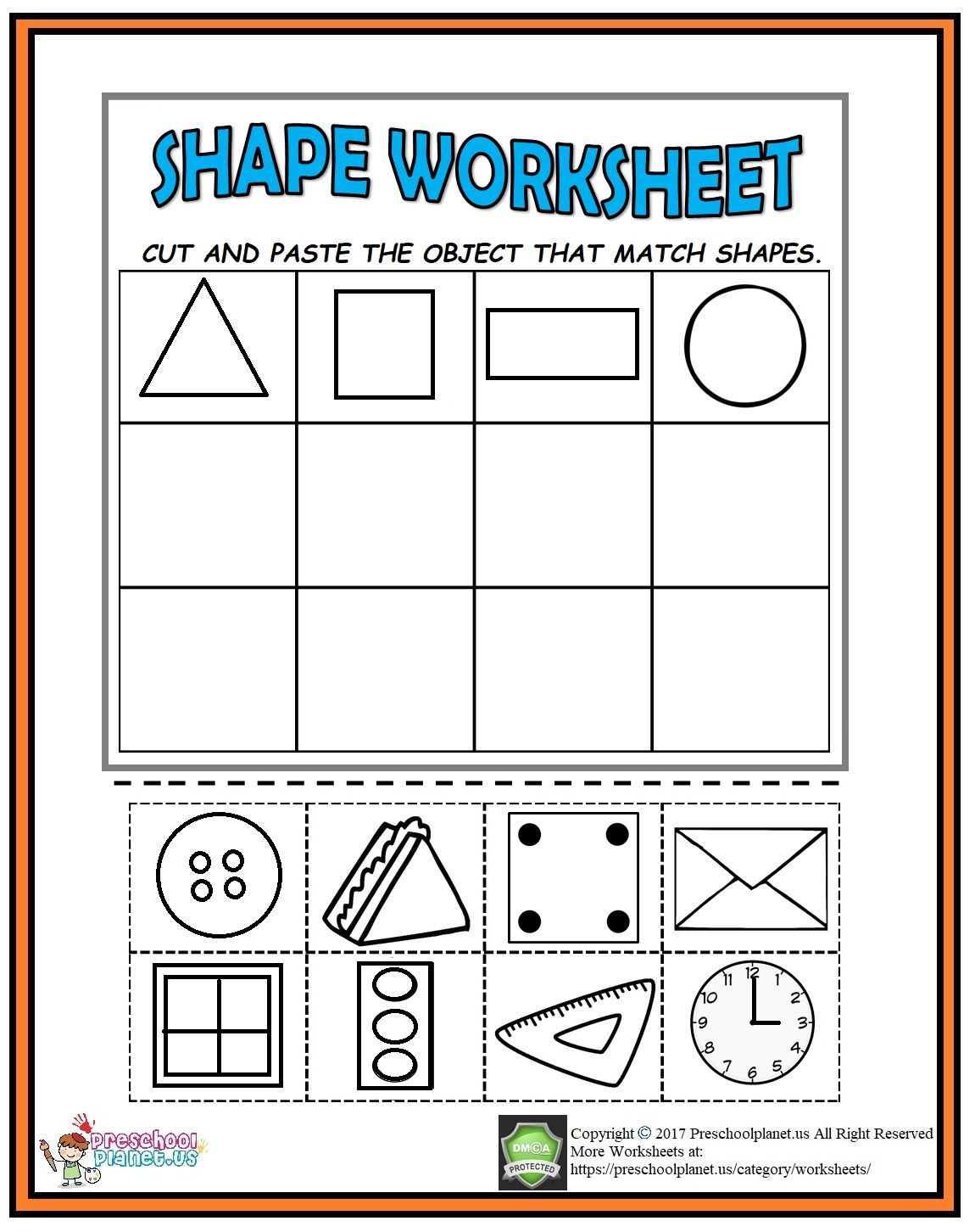 21 Counting Objects Worksheets Cut And Paste