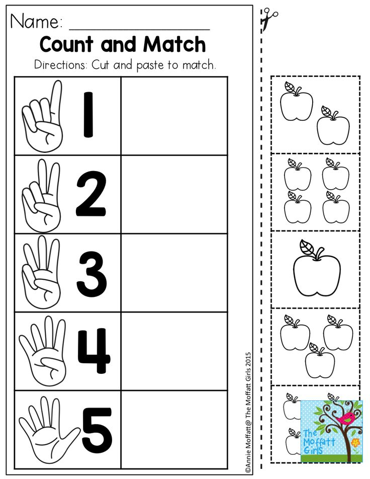 21 Cut And Paste Worksheets Preschool Math