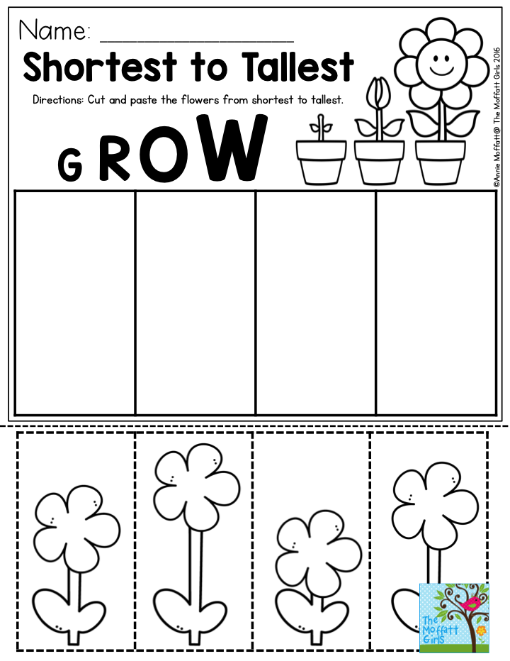 21 Cut And Paste Worksheets Preschool Math