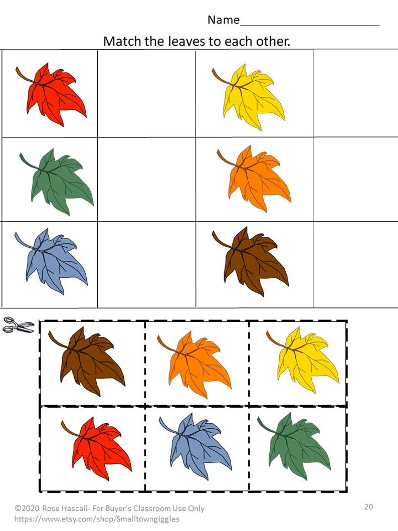 21 Cut And Paste Worksheets Preschool Math