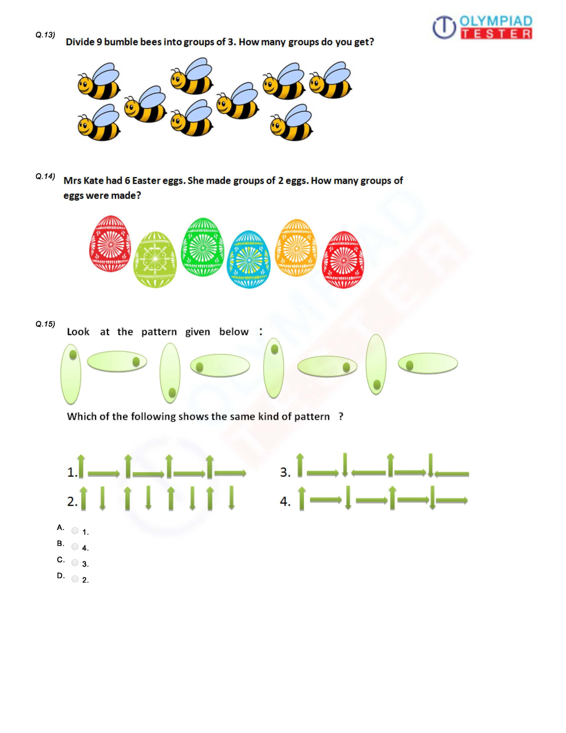 21 English Olympiad Worksheets Grade 1