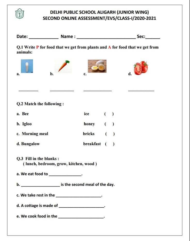 21 English Olympiad Worksheets Grade 1