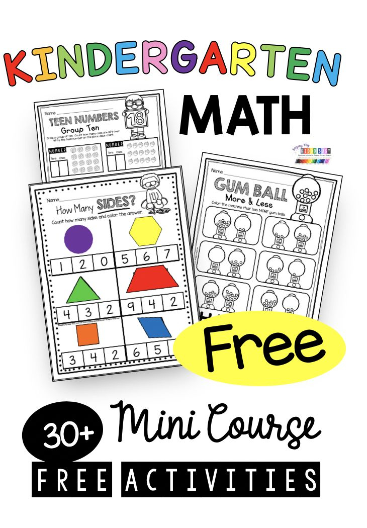 21 Fun Kindergarten Math Activities Worksheets