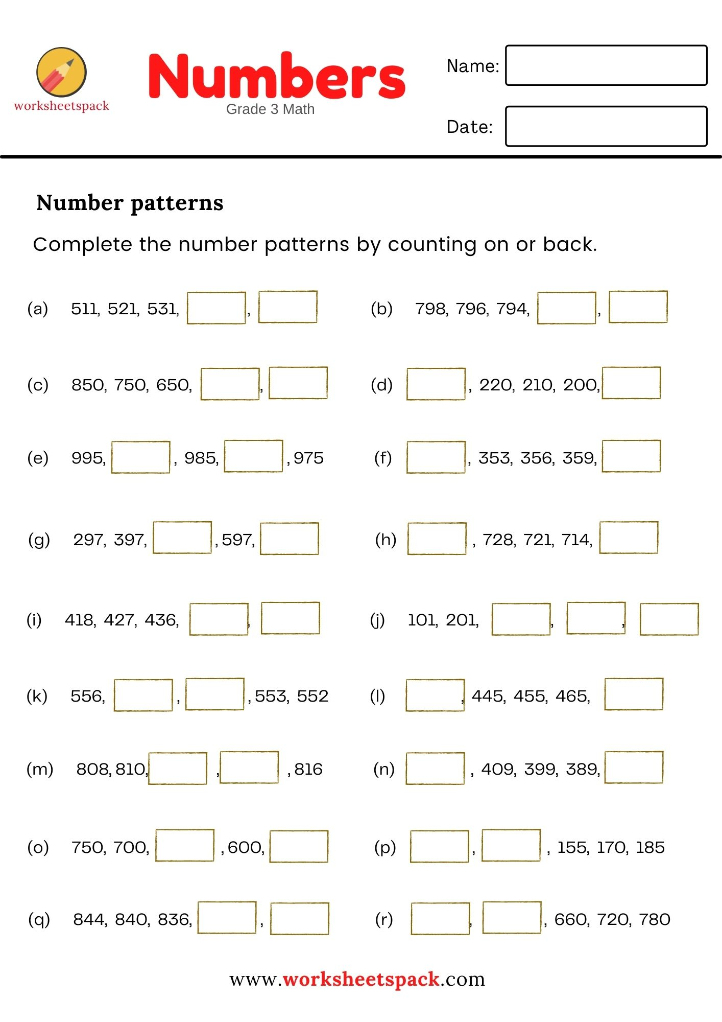 21 Grade 3 Math Worksheets Shapes