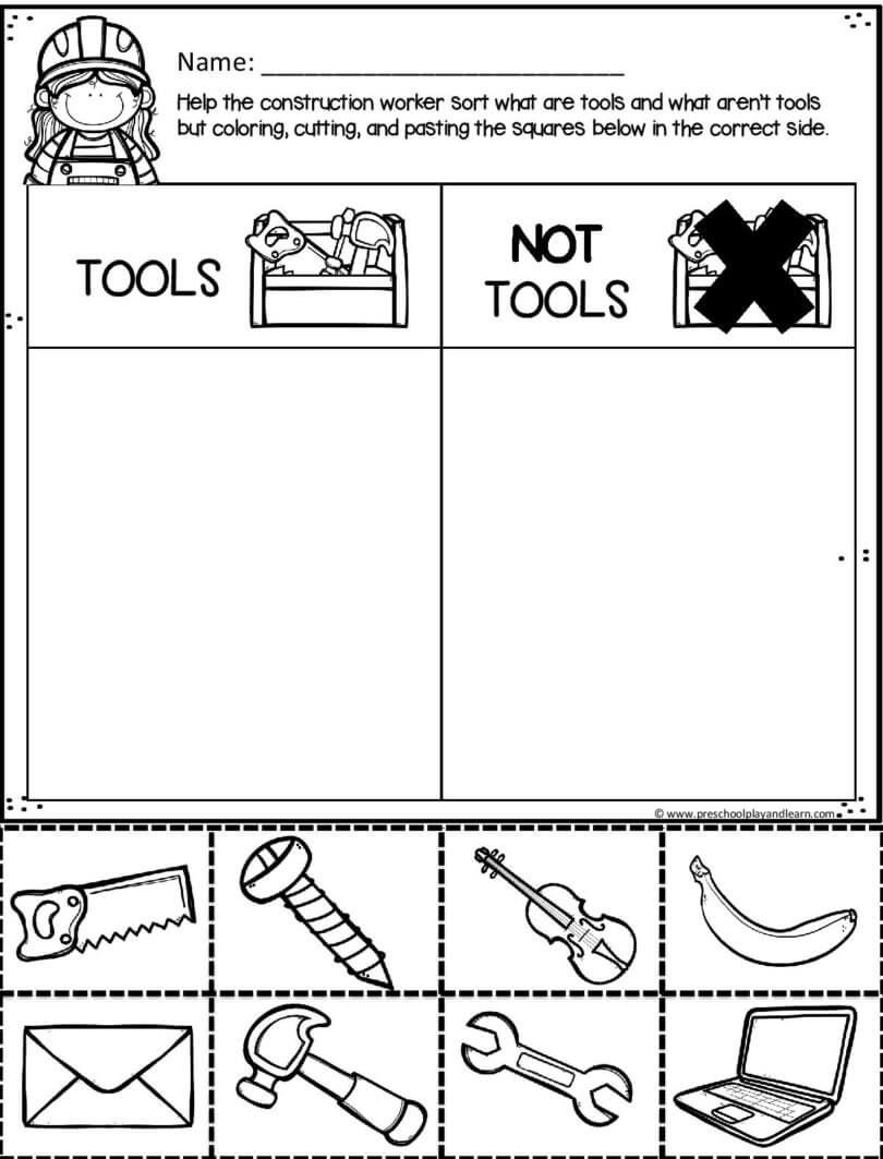 21 Kids Worksheets Preschool Cut And Paste