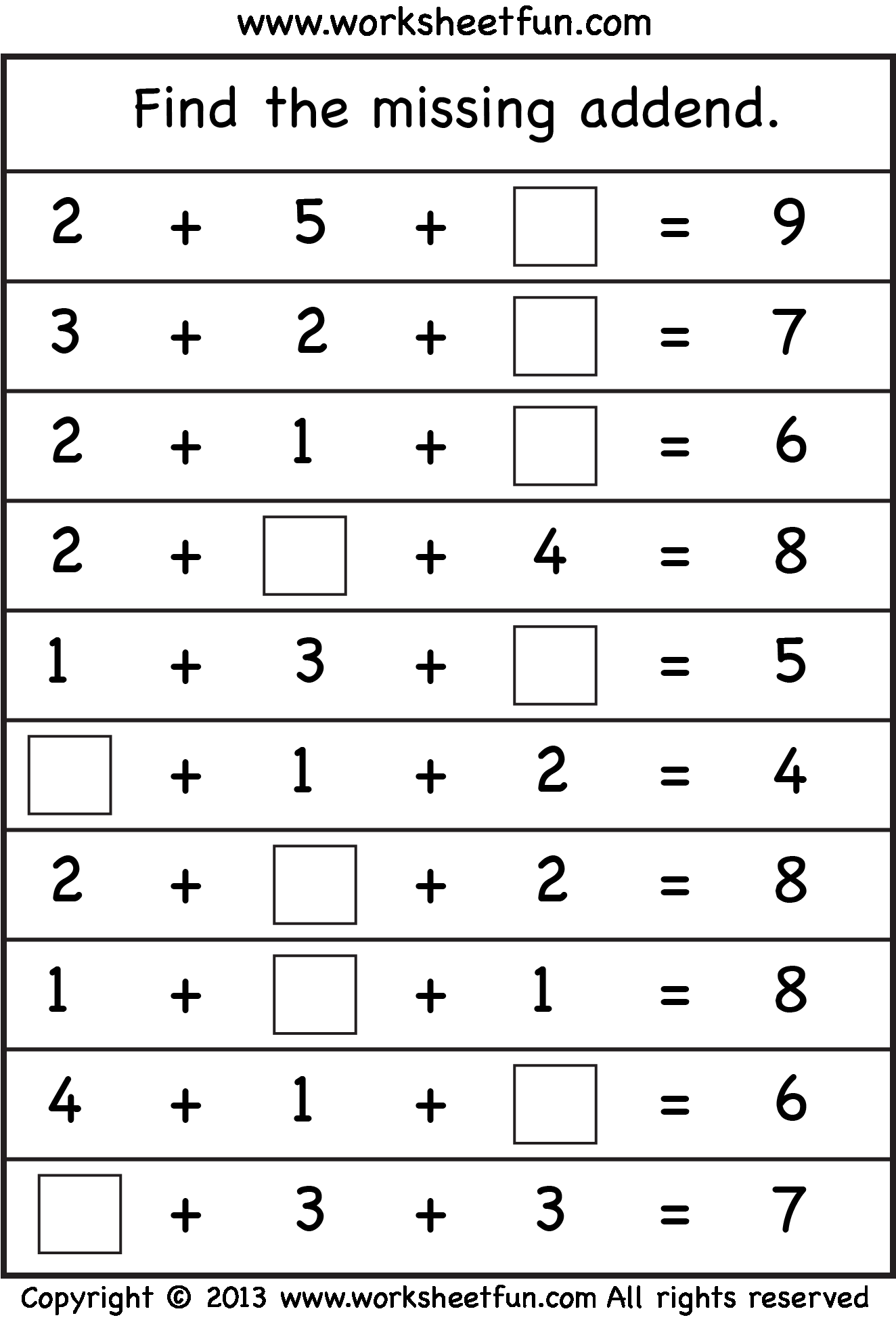 21 Math Revision Worksheets For Kindergarten