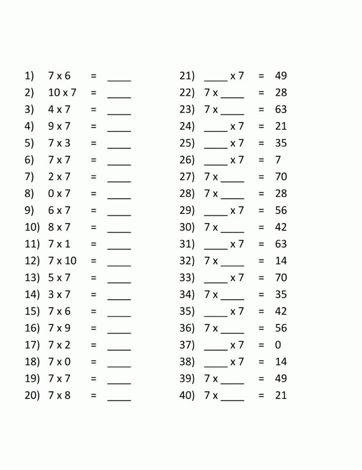 21 Math Worksheets 3Rd Grade Multiplication