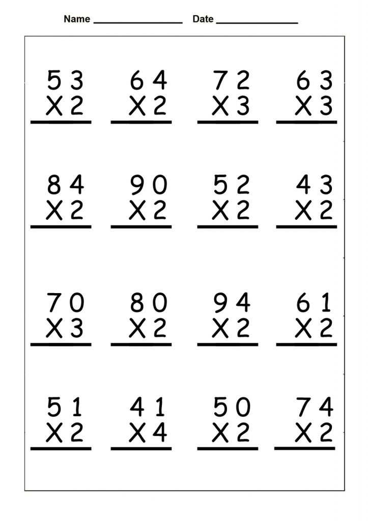 21 Multiplication Worksheets 4Th Grade Homework