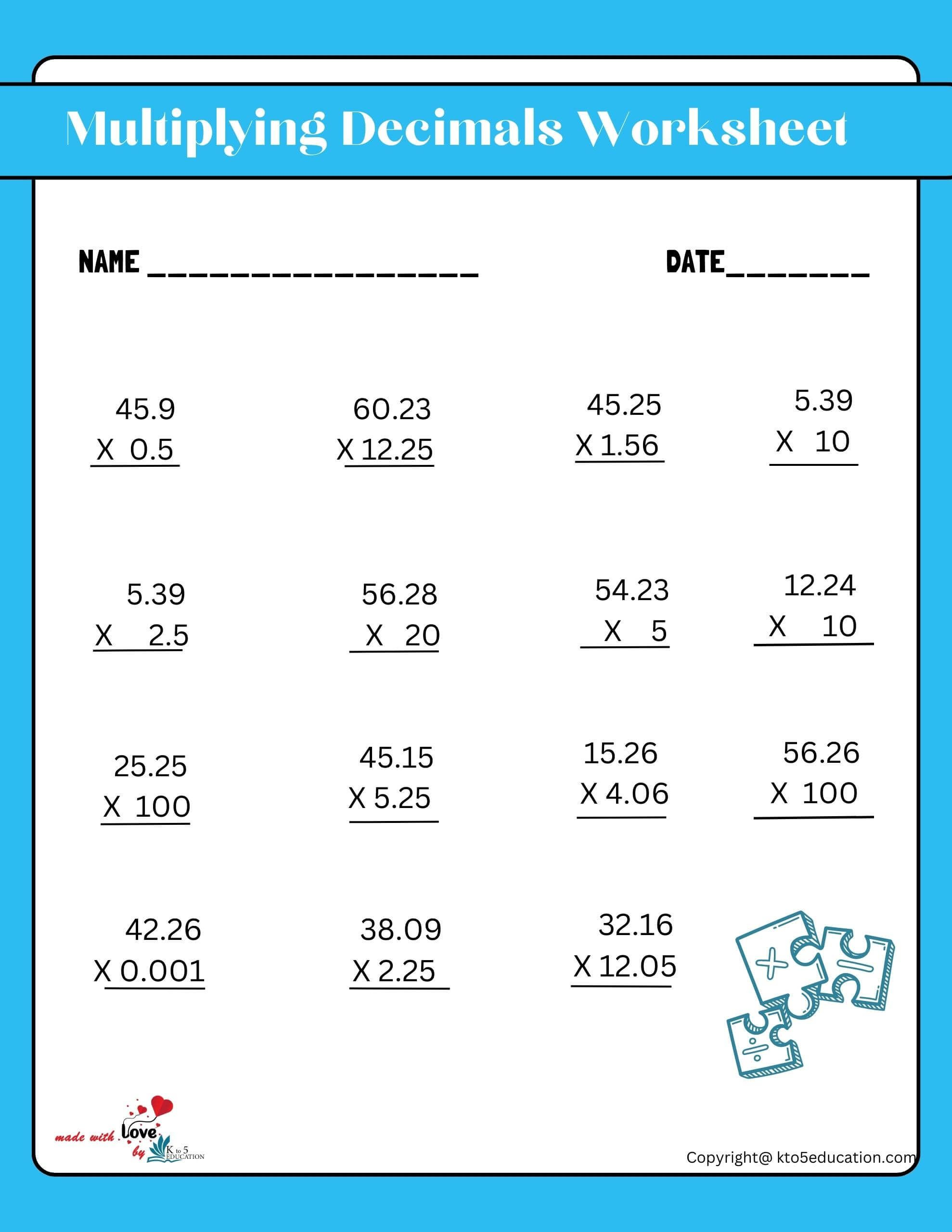 21 Multiplication Worksheets Without Regrouping
