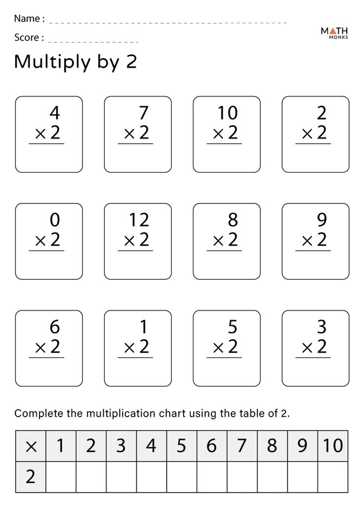 21 Multiplication Worksheets Without Regrouping