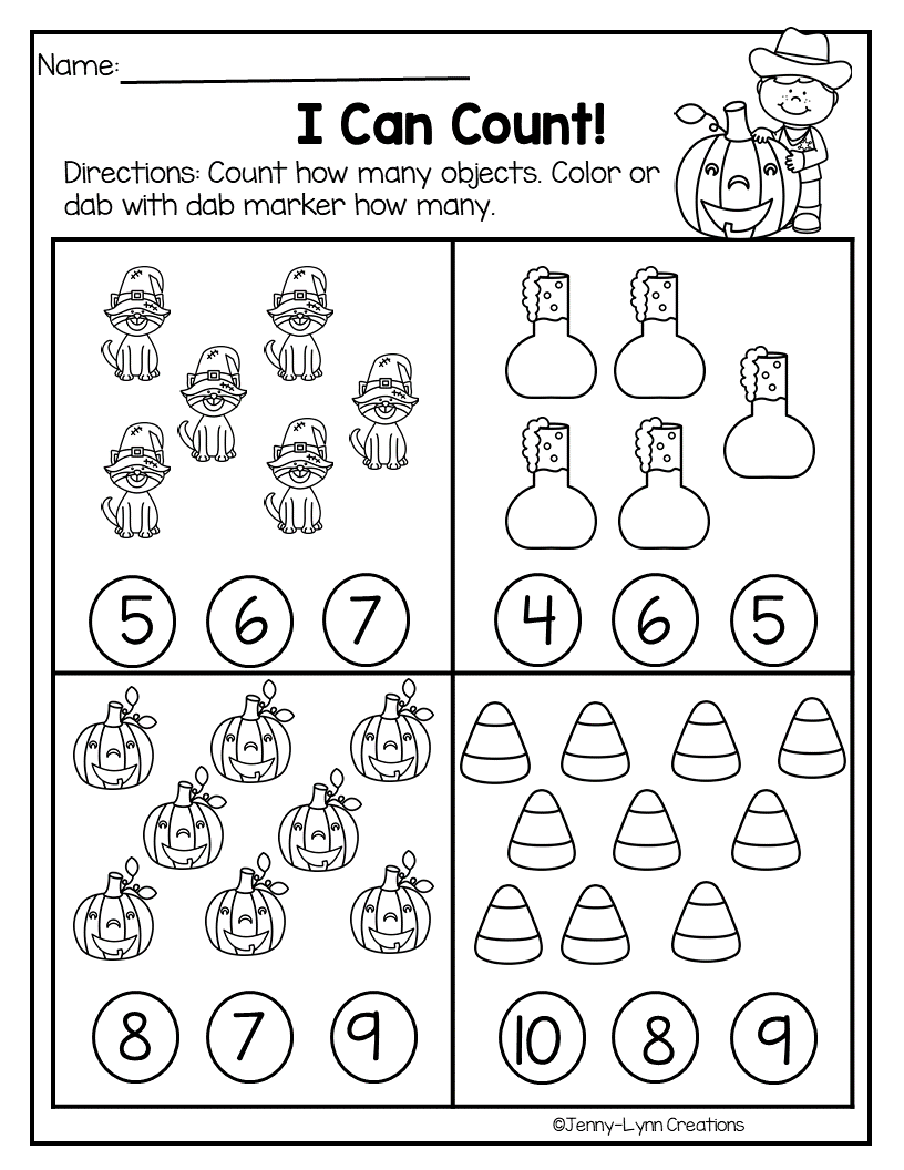 21 October Kindergarten Worksheets Free