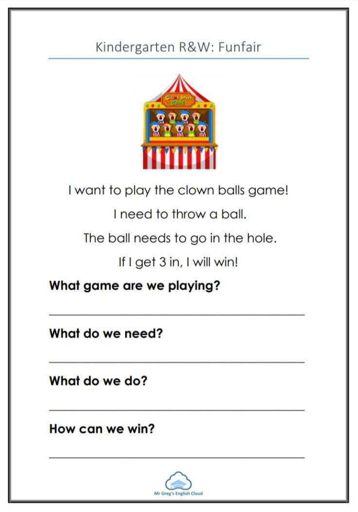 21 Reading And Writing Worksheets For Kindergarten