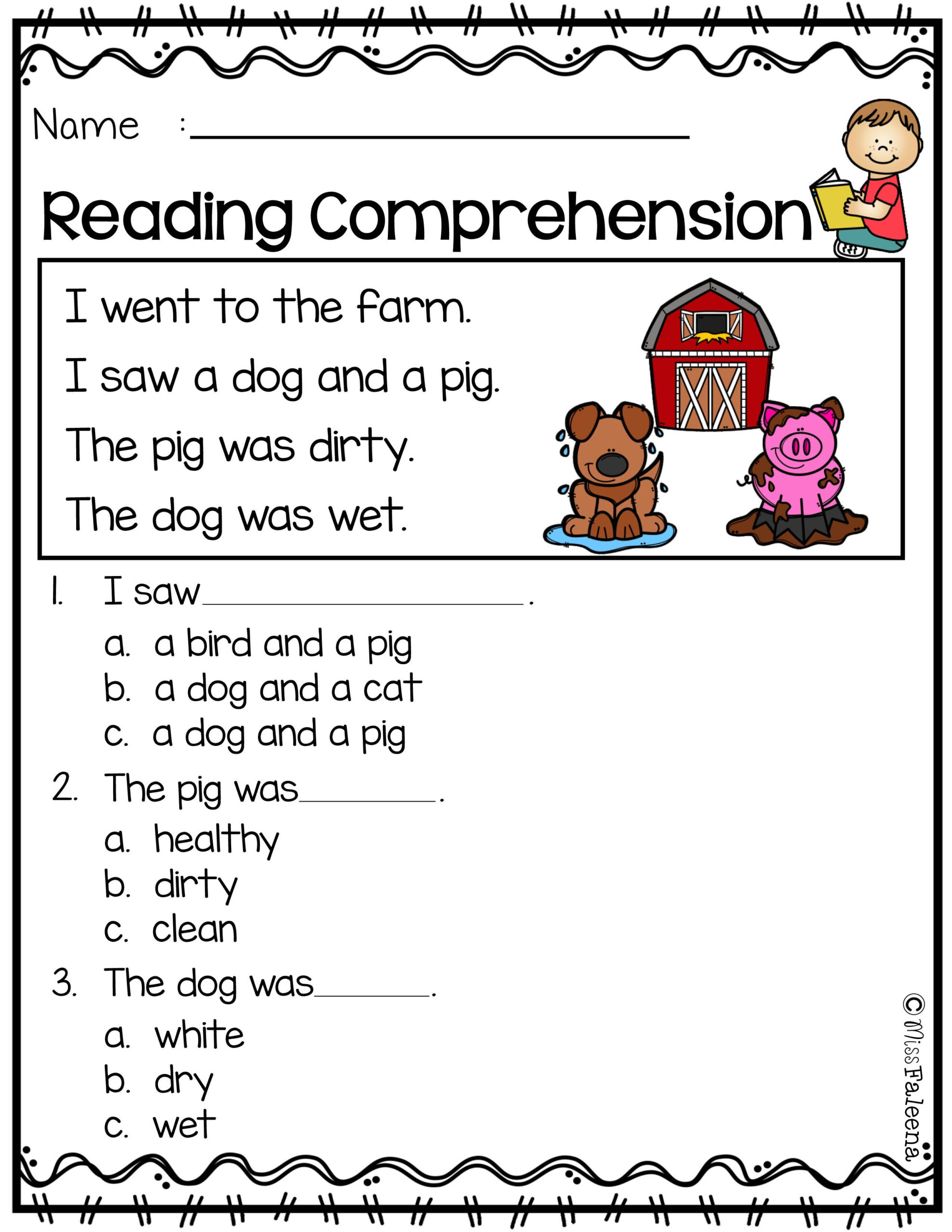 21 Reading And Writing Worksheets For Kindergarten