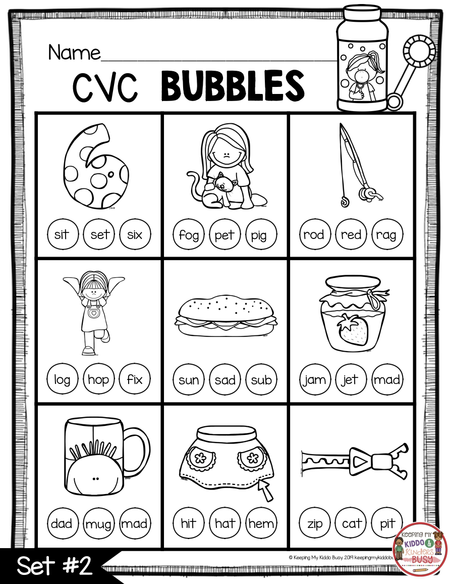 21 Reading Cvc Words Worksheets Free Kindergarten