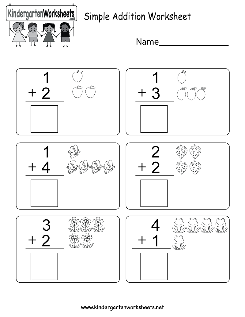 21 Simple Addition Worksheets For Preschool